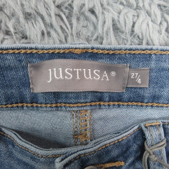 JustUSA Jeans Womens 4 Blue Mid Rise Bootcut Stretch Denim 28x30.5* NWT - Picture 10 of 16